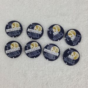 2005 Zathura Board Game‎ Replacement Defense Tokens Complete Set of 8 Parts